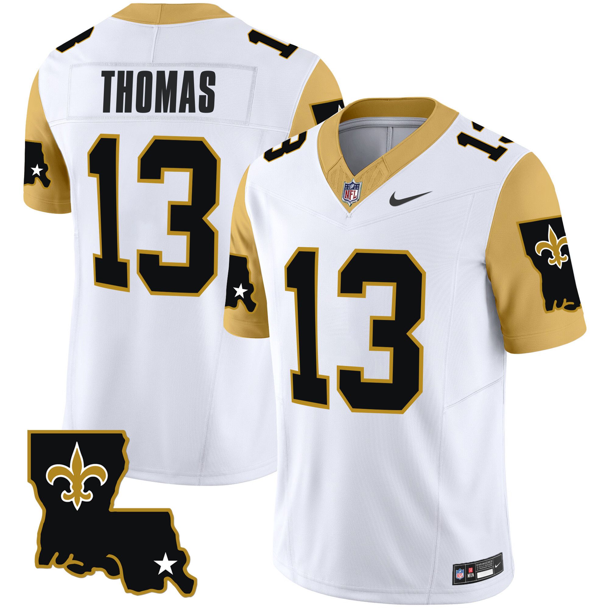 Men New Orleans Saints #13 Thomas White 2024 Nike 1987 Legacy Vapor Limited NFL Jersey